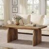New Rectangle Coffee Wood Living Room Table Farmhouse Accent Center Low Cocktail Tea Table