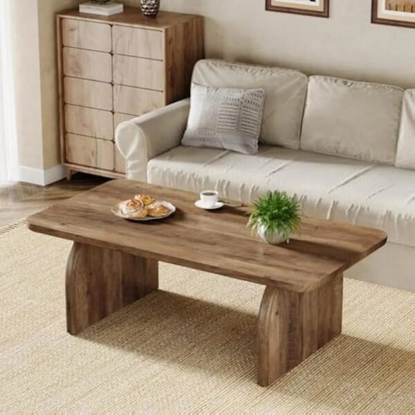 New Rectangle Coffee Wood Living Room Table Farmhouse Accent Center Low Cocktail Tea Table