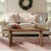 New Rectangle Coffee Wood Living Room Table Farmhouse Accent Center Low Cocktail Tea Table