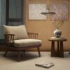 New Lightweight Soft Lounge Chair Comfort Bedroom Luxury Relaxing Wood Chair