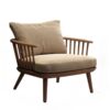 New Lightweight Soft Lounge Chair Comfort Bedroom Luxury Relaxing Wood Chair