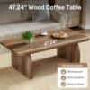New Rectangle Coffee Wood Living Room Table Farmhouse Accent Center Low Cocktail Tea Table