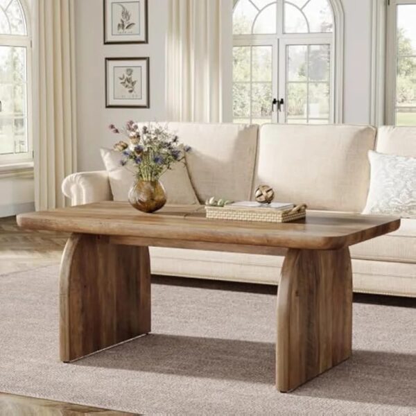 New Rectangle Coffee Wood Living Room Table Farmhouse Accent Center Low Cocktail Tea Table